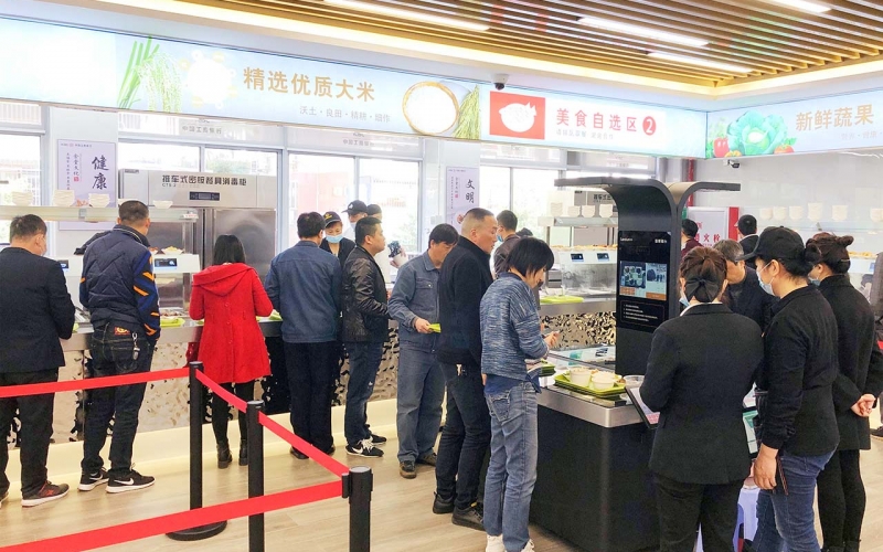 视觉识别智慧餐台，高效节能，功能多元